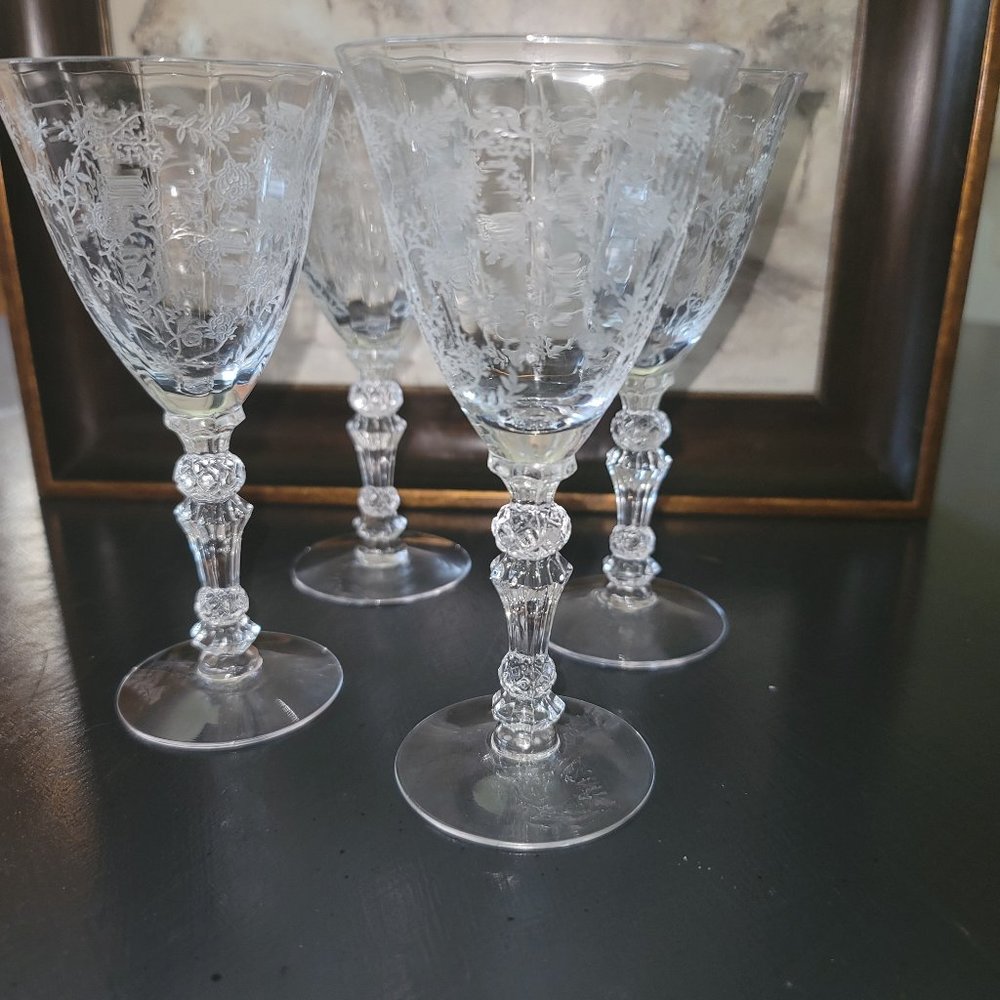 Antique 1930's Stemware by Cambridge Glass